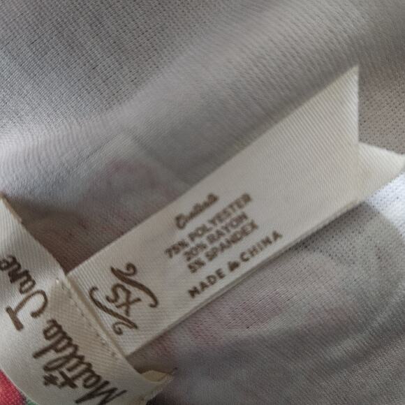 Matilda Jane XS Womens Skirt Cheryl Skater Pocket Gray Floral Leaves - Picture 6 of 6